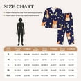 thumbnail image 4 of Fotbe Corgi Lying With Moons And Stars Pattern Long Sleeve Pajama Set for Women,Sleepwear Set,2-piece Loungewear Set,Soft PJs Comfy Nightwear with Pockets -Large, 4 of 7