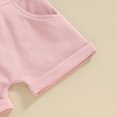 thumbnail image 6 of THDHVS Girls Summer Outfits,Summer Casual 2 Piece Sets for Kids,Girls 2 Piece Outfits Short Sleeve T Shirt and Drawstring Shorts Summer Clothing Sets Pink 3-6 Months, 6 of 7