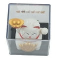 thumbnail image 3 of Lucky Cat Ornament 2 Inch Solar Automatic Waving Lucky Cat Car Cashier Shop Feng Shui Cat Decoration Crafts Figurines, 3 of 11