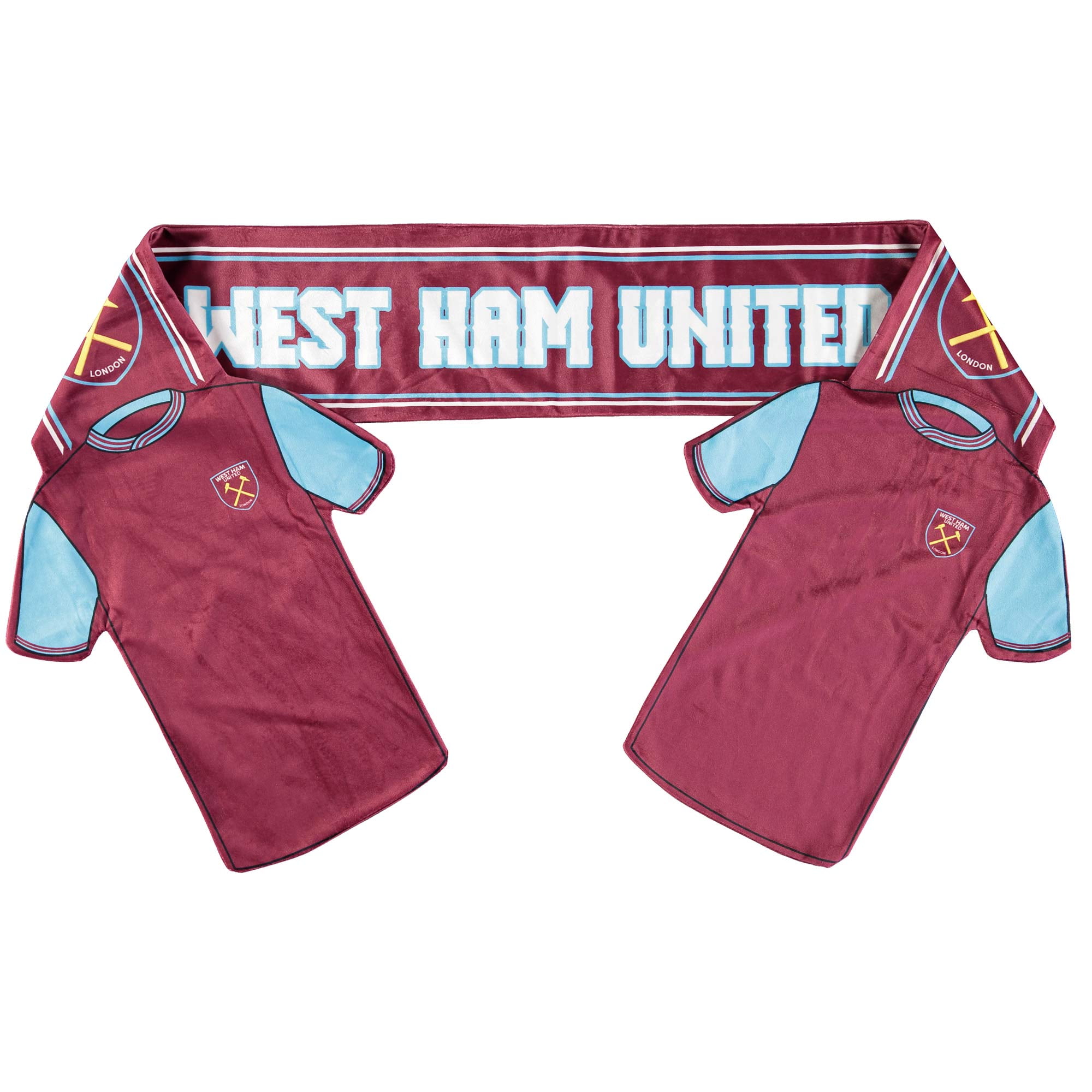 Ultra Sports West Ham United Youth Team Shirt Scarf Burgundy Walmart Com Walmart Com