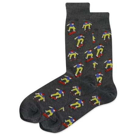 Hot Sox Mens Skateboarder Crew Socks