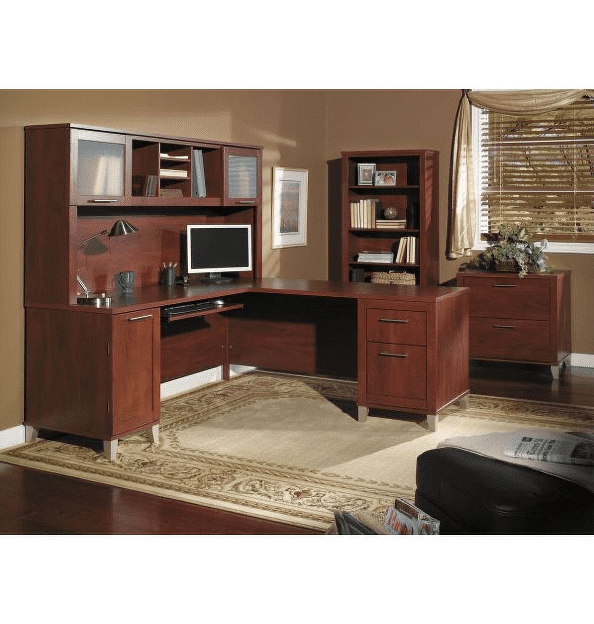 Bush Furniture Somerset 5 Shelf Tall Bookcase in Hansen Cherry Finish