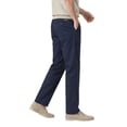 thumbnail image 3 of MEILIHUA Men's Business Casual Pants - Lightweight Stretch Cotton Chinos, Elastic Waist Flat Front Tapered Trousers for Spring Summer, 3 of 7