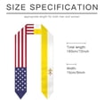 thumbnail image 5 of Vatican City & USA United States Flag Shawl Sash Stole Graduation Shawls Wraps Scraf For International Study, 5 of 5