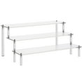 thumbnail image 2 of Acrylic Riser Display Shelf, Tabletop 3-Tier Display Riser Organizer, Countertop Display Stand, Large Showing Shelf for Display Cupcake/Perfume/Makeup Collection, 2 of 7