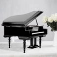 thumbnail image 3 of Miniature Grand Piano Model Kit Musical Instrument With Chair,for Home Office Decoration(black, Wit, 3 of 5