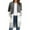 Gray, variant on Grace Karin Women's Blue and White Long Cardigan Striped V-Neck Casual Sweaters with Pockets