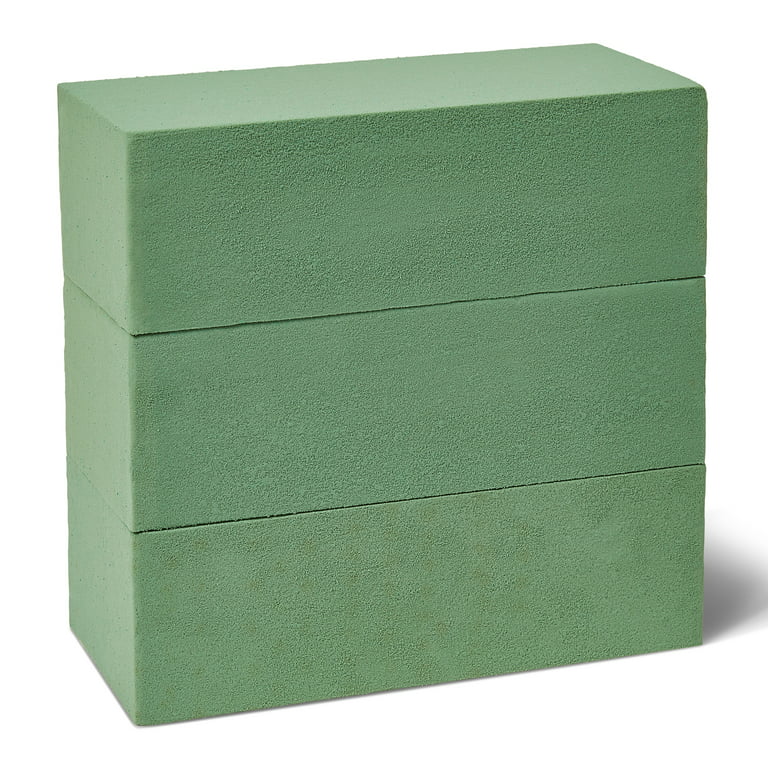 Prashent Dry & Wet Floral Foam Bricks, 15.7 x 11.8'' Large Green Styrofoam  Foam Blocks for