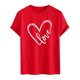 thumbnail image 3 of Ceisia Men's Casual Heart-Printed Short Sleeve Crew Neck Gift T-Shirt, 3 of 5