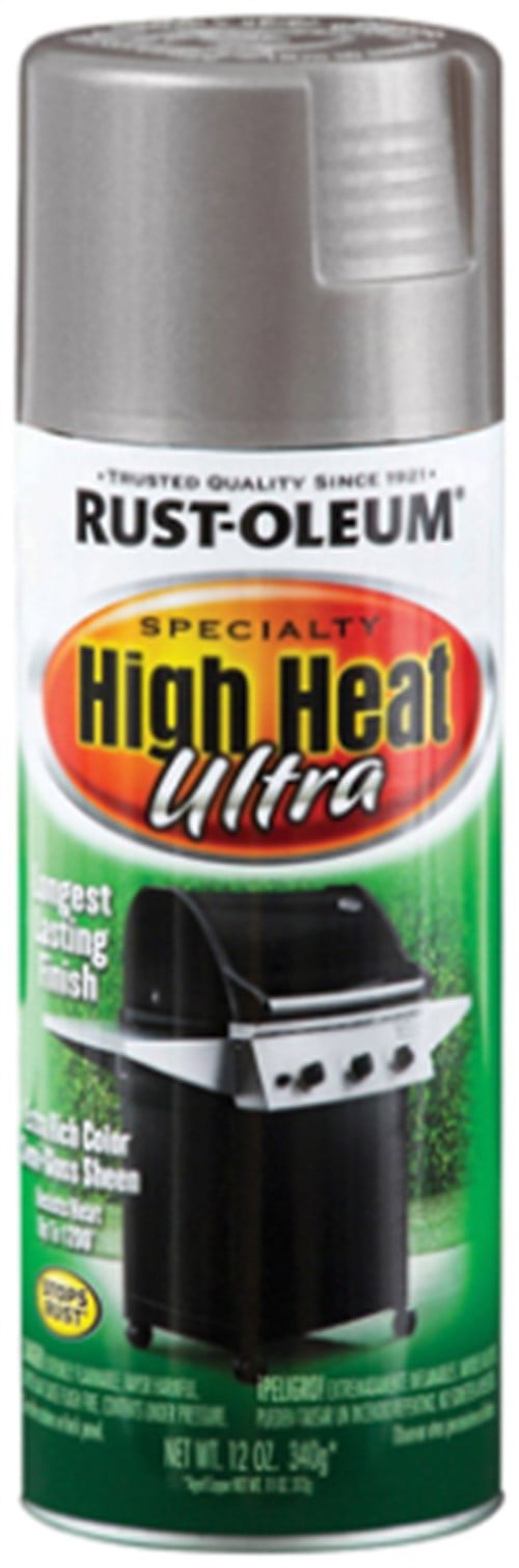 Rust Oleum Specialty High Heat Ultra Silver Spray Paint 12 Oz Com - Rustoleum High Heat Paint Colours