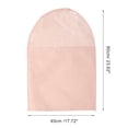 thumbnail image 4 of Unique Bargains 3 Pcs Dustproof Bottom Opening Garment Bag Pink 23.62"x17.72", 4 of 6