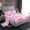 Pink, variant on Manfei Princess Bowknot Bed Sheets Twin, Pink Plaid Twin Sheet Sets, Love Heart Bedding Sets Twin Size, Ultra Soft Room Decorative, 3 Pieces