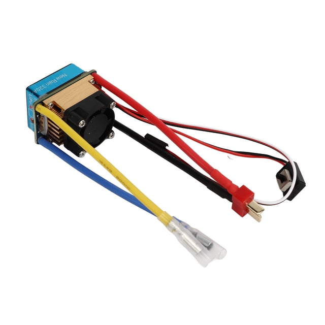 Bidirectional Brushed ESC, Fan 3A 5V, 320A 3 Modes Waterproof RC Boat ESC, Integrated Design Built in Capacitor