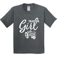 thumbnail image 3 of Inktastic Tractor Girl Youth T-Shirt, 3 of 5