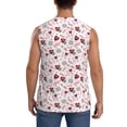 thumbnail image 4 of Balery Valentine's Day Camisetas sin mangas para hombre, absorbe la humedad y protege contra el mal olor.-Small, 4 of 7