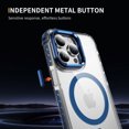 thumbnail image 5 of ShellTech for iPhone 14 Pro Max Case with Screen Protector Compatible,Military-Grade Drop TestedShockproof Slim Fit Magnetic Crystal Cover,Blue, 5 of 9