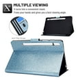 thumbnail image 5 of Galaxy Tab S7 2020 Case, Dteck Glitter Sparkle PU Leather Folio Case Multi-angle Viewing Stand Protective Cover with Card Slots for Samsung Galaxy Tab S7 11 inch 2020 Model SM-T870 T875 T876B, Blue, 5 of 6