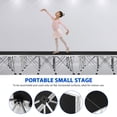 thumbnail image 5 of LEDMOMO Folding Stage Platform Black Aluminum Frame Portable for Outdoor Use, 5 of 17