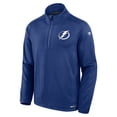 thumbnail image 2 of Men's Fanatics  Blue Tampa Bay Lightning Authentic Pro Rink Quarter-Zip Jacket, 2 of 3