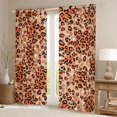 thumbnail image 2 of Homewish Brown Cheetah Print Blackout Curtains, Animal Curtains Pack of 2 (42x84 Each), 2 of 5