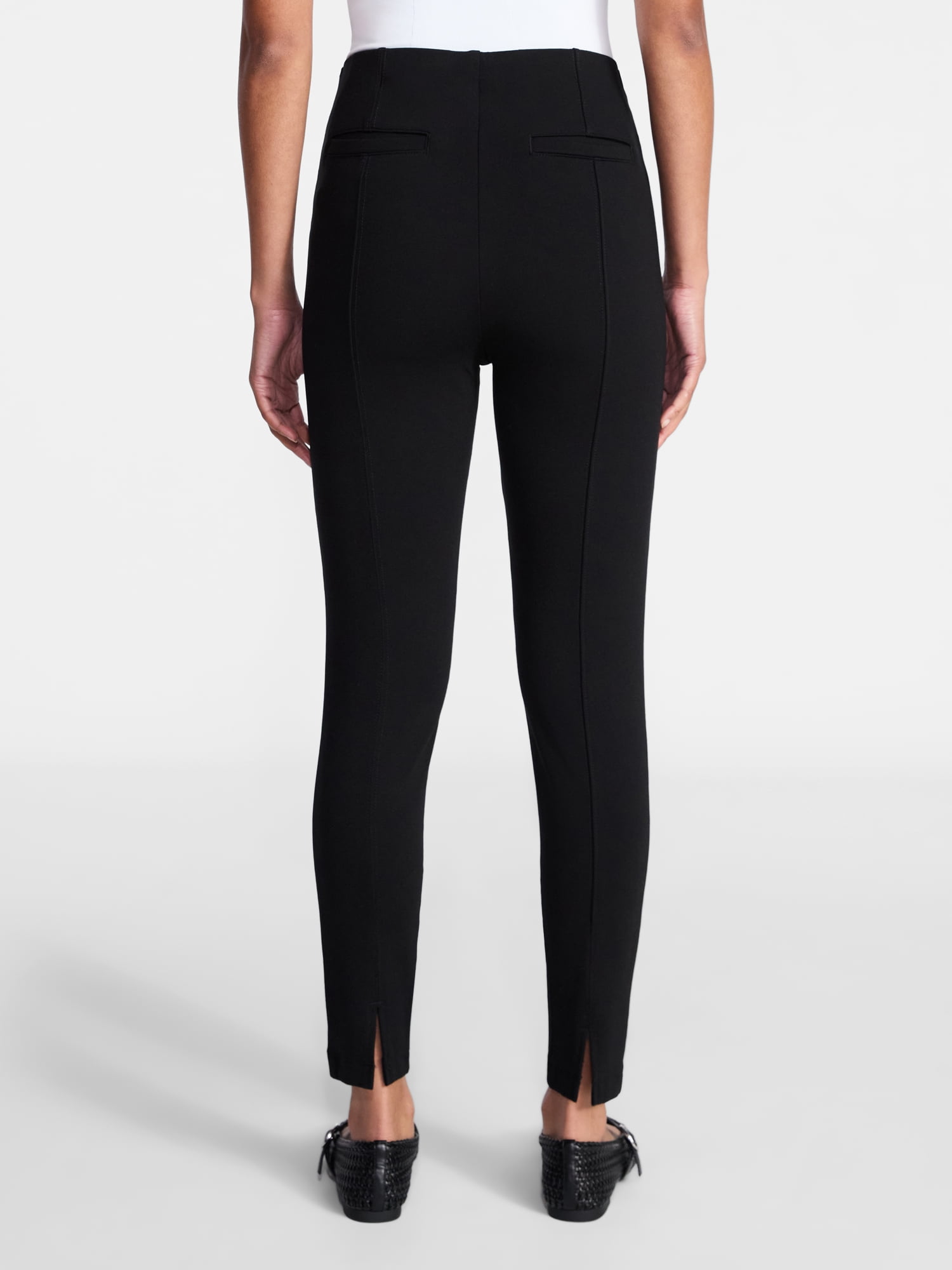Time and Tru Women's Ponte Knit Skinny Pants, Sizes S-XXXL