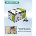 thumbnail image 3 of 24 Boxes  (200 Pcs/Box) MEITE Upholstery Tacks 3/4-inch 19*23mm Head Dia. Silver Tack Nails, 3 of 6