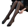 thumbnail image 2 of Medias de rejilla medias de mujer JK letras de seda negra taladro corte arbitrario sexy pantimedias anti-gancho seda moda, 2 of 3