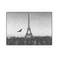 thumbnail image 3 of RYLABLUE Tour Eiffel de Paris Oiseau Sombre Couverture de Lit Canapé 58x80 Pouces, 3 of 3