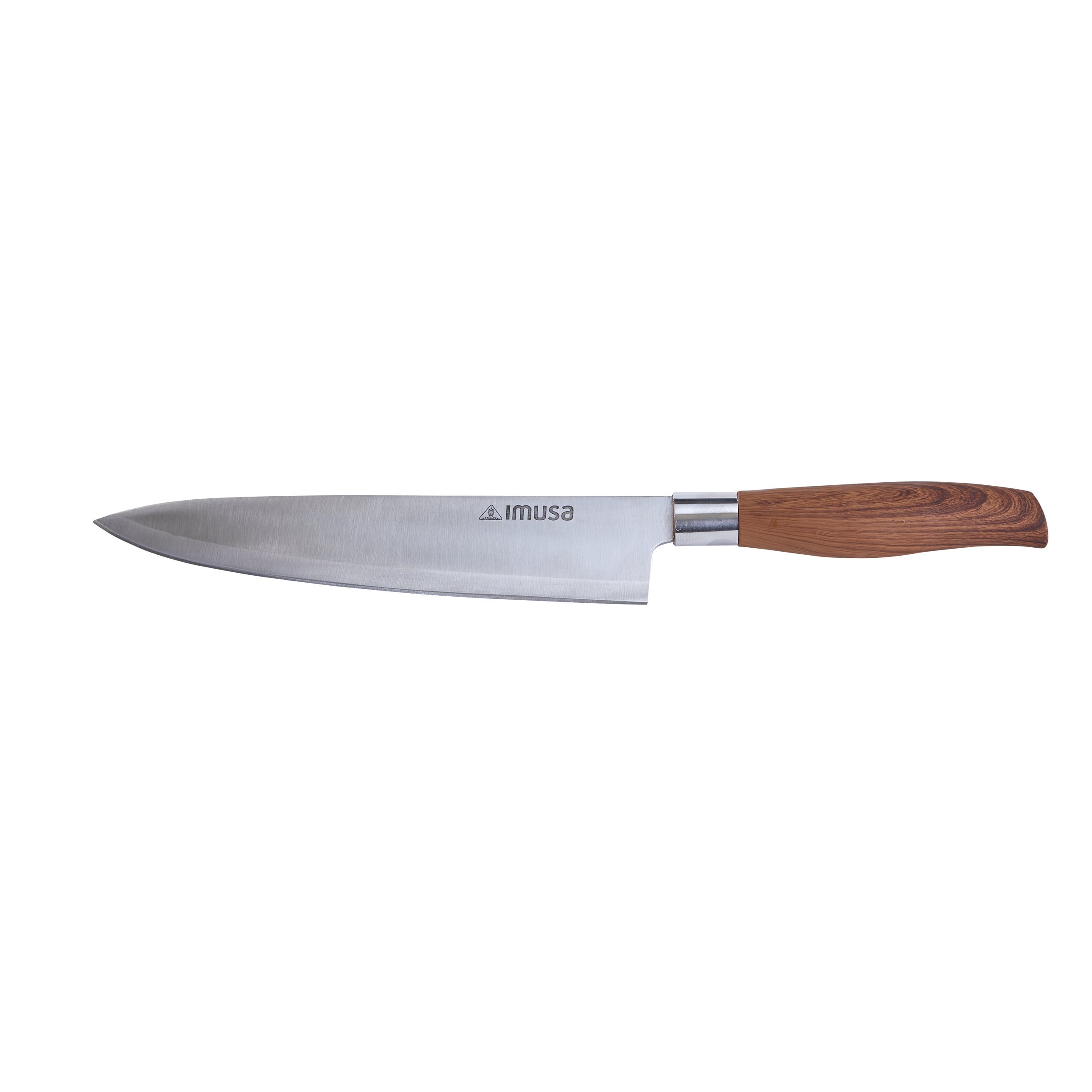 Imusa 8' Stainless Steel Chef Knife with Woodlook Handle