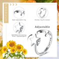 thumbnail image 2 of HSHDLDF 925 Sterling Silver Fidget Anxiety Ring for Women Moon Star Spinner Ring Open Adjustable Fidget Rings for Anxiety Relieving Stress CZ Stackable Rings Fidget Jewelry Women, 2 of 6