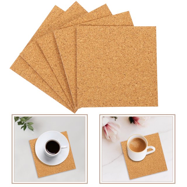 OULII 80Ensemble Planche de Liège Brun Clair Naturel pour Activités de Bricolage et Usage Quotidien