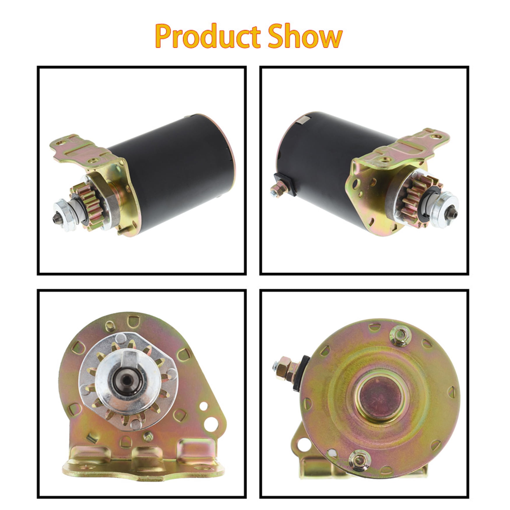 14-Tooth Starter Motor For Lawn Tractors – Fits Cub Cadet, John Deere, Toro, Briggs & Stratton Engines 14.5-18.5HP, Replaces 593934, 693551