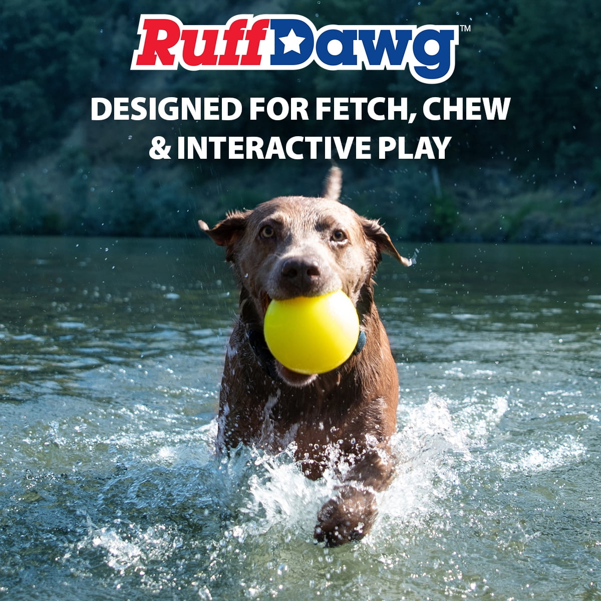 Ruff Dawg Indestructible Dog Ball XXL 4” Pink – Heavy-Duty Rubber Fetch Toy for Aggressive Chewers – Extreme Bounce, Floats, BPA & Latex Free – Made in USA