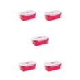 thumbnail image 3 of relayinert Stylish For Professionals On Go Compact Making Lightweight Sealed Preservation Box Microwave Lunch Box Office Lunch Box red 350ml 5Set, 3 of 6