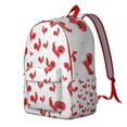 thumbnail image 4 of Cartoon Farm Eggs and Chickens Pattern School Backpack – Lightweight Travel Bag with Durable Oxford Material, Large Capacity, Anti-theft Features for Students, Teens, and Women, 4 of 5