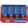 FCRelay Module,4 Channel Optocoupler Relay Module Board High & Low