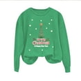 thumbnail image 4 of EGNMCR Sweatshirts à Capuche pour Femmes, Sweatshirts pour Femmes, Hoodie Décontracté à Manches Longues de Noël Mode Décontractée à Manches Longues Col Rond Imprimé Sweatshirts Blouse pour Femmes, 4 of 4