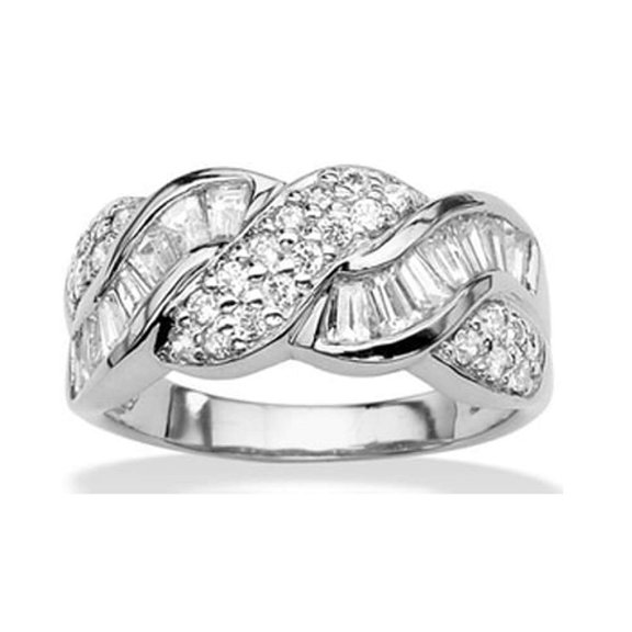 Decadence Sterling Silver Rhodium San Marco Fashion Ring