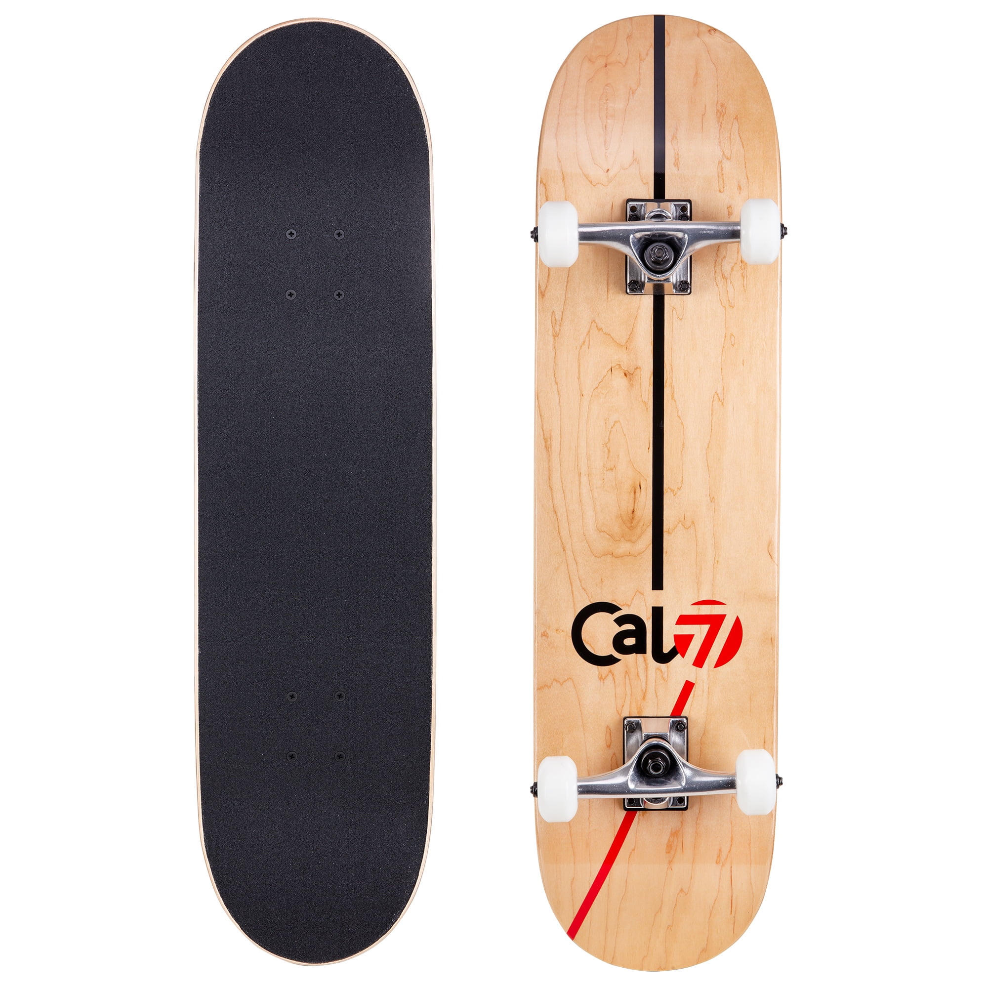 Cal 7 Fossil 8.0 Skateboards Complete Natural Wood Youth Adults Kids TECTONIC 