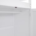 thumbnail image 6 of Euroco Full Loft Bed with Wardrobe, Storage Shelf and Cabinet, Desk and Drawers,  White, 6 of 13