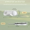 thumbnail image 6 of Golf Divot Repair Tool w Magnetic Golf Ball Marker | All Metal Foldable Divot Tool w Pop-up Button | Golf Accessories for Men, 6 of 6