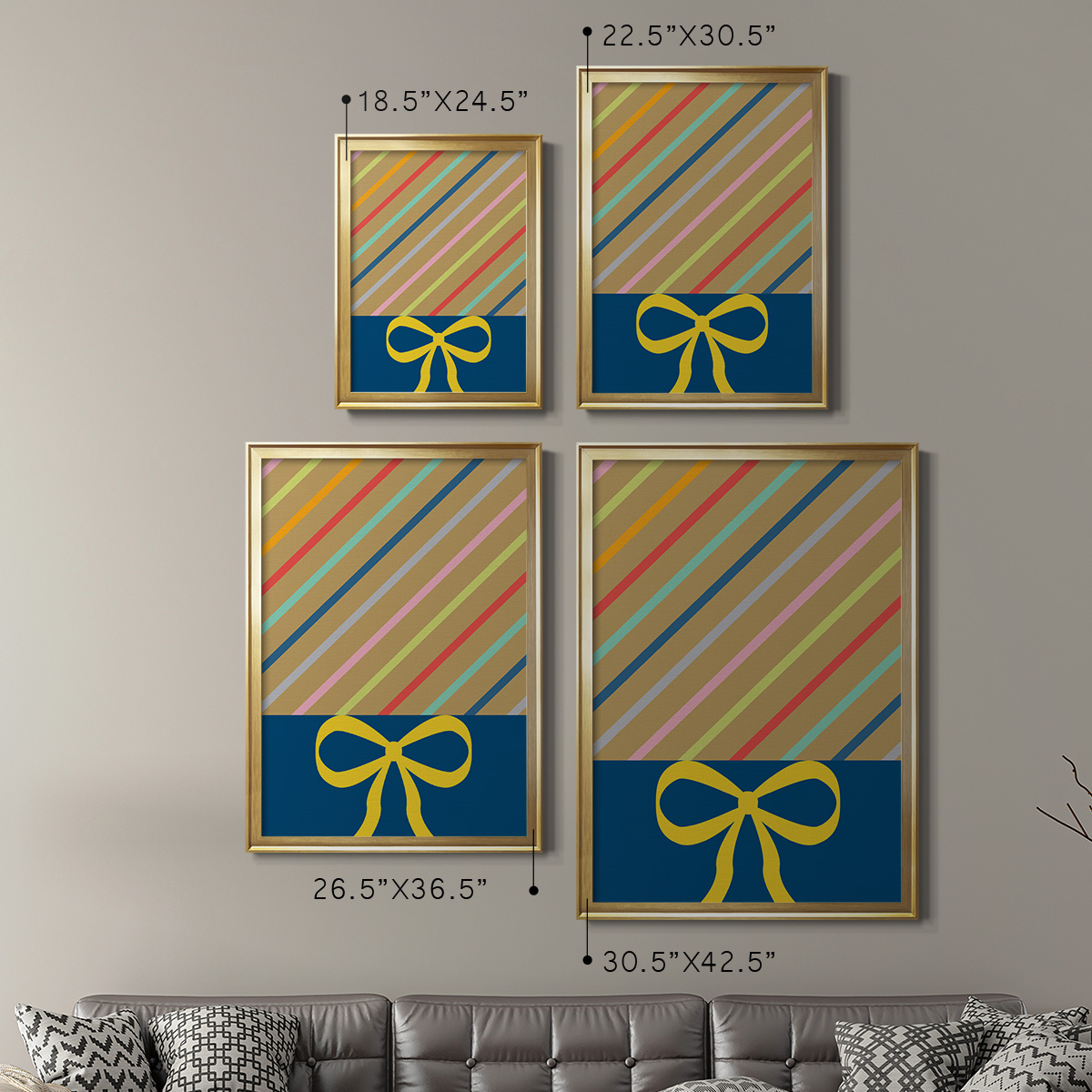 Stripes Premium Framed Print - Ready to Hang