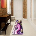 thumbnail image 3 of SKYSONIC 2X6 Feet Artistic Marble Style Runner Rug with Rubber Backing, Non Slip Entryway Rug Runner Washable Soft Area Rug Carpet for Hallway Bedroom Kitchen Decor, 3 of 6
