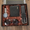 thumbnail image 1 of A08223Set de regalo para hombre, set de regalo de negocios, billetera + cinturón, pretina + gafas + reloj, 4 piezas/s, 1 of 6