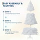 thumbnail image 4 of Árbol de Navidad Blanco Preiluminado, Árbol Artificial para Casa y Oficina con 250 Luces LED Blancas Cálidas y 288 Ramas, Fácil Montaje, 4 of 5