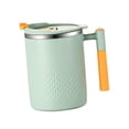 thumbnail image 3 of Taza de café, taza térmica de 400ml, tapa a prueba de fugas, taza de Camping, taza aislada de acero inoxidable, vaso para coche, taza para salón, Camp Verde, 3 of 8