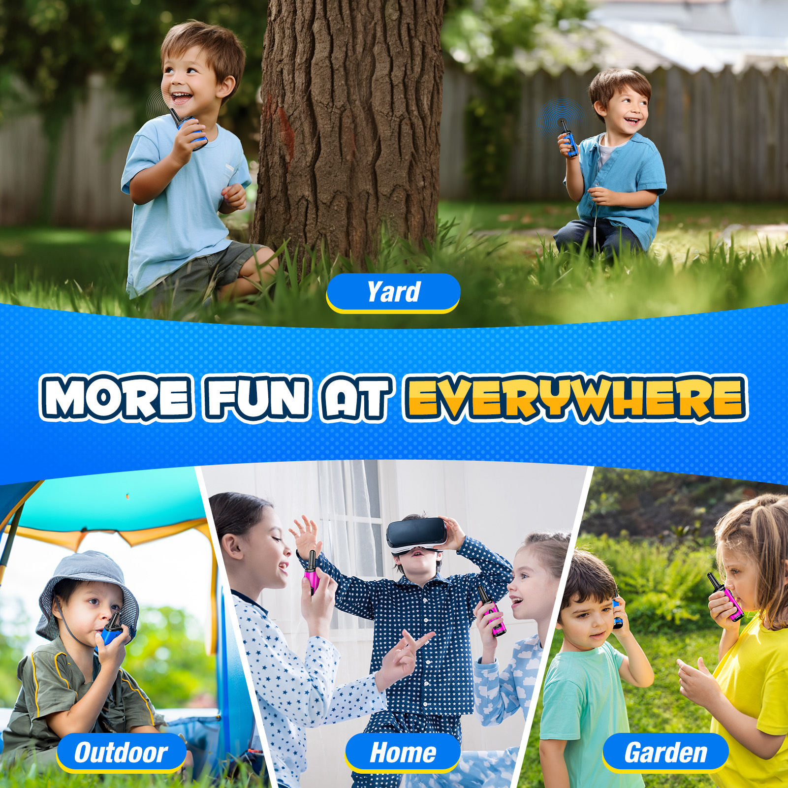 ATOPDREAM Mini Robot Walkie Talkies photo 4