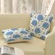 thumbnail image 4 of Fundas de almohada OFIRD Spring Floral, 60 x 60 cm, paquete de 2 unidades, color azul, 4 of 7