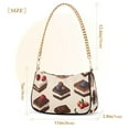 thumbnail image 3 of FORMRS Womens Shoulder Bag with Chain Strap Clutch Purse Cute Tote Handbag, Blue Cakes, 3 of 7