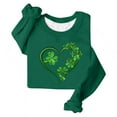 thumbnail image 4 of Dgankt Long Sleeve Shirts for Women St. Patricks Day Print Round Neck Loose Tshirt Womens Tops,Sizes S-2XL, 4 of 4